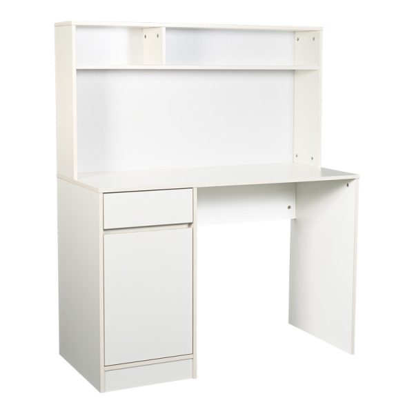 375 000009 Office desk with shelf Secreta pakoworld in white color 110x50x135cmOffice furniture > Working desk