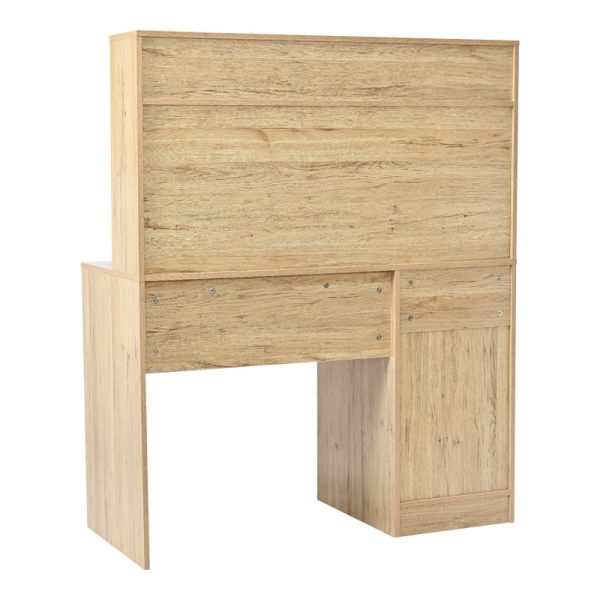 375 000010 2 Office desk with shelf Secreta pakoworld in oak color 110x50x135cmOffice furniture > Working desk