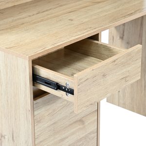 375 000010 4 Office desk with shelf Secreta pakoworld in oak color 110x50x135cmOffice furniture > Working desk