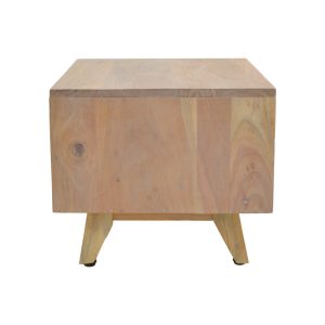 376 000001 4 Emira bedside table pakoworld acacia wood in natural shade 40x40x35cmIndoor furniture > Bedside tables