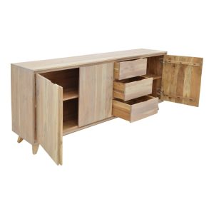 376 000003 2 Emira pakoworld buffet, acacia wood in natural shade, 200x40x80cmIndoor furniture > Buffets