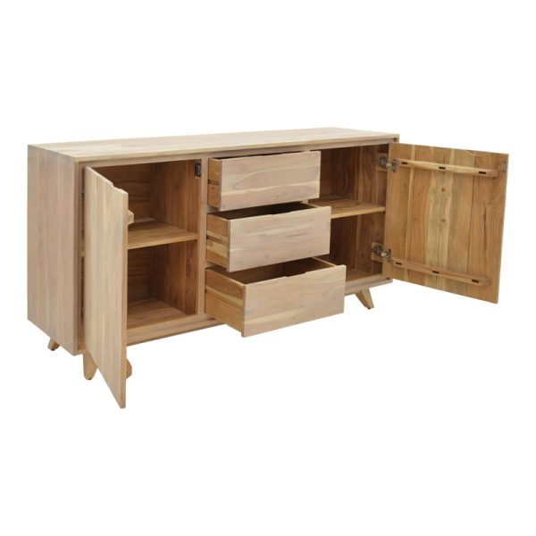 376 000004 3 Emira pakoworld buffet, acacia wood in natural shade, 160x40x80cmIndoor furniture > Buffets