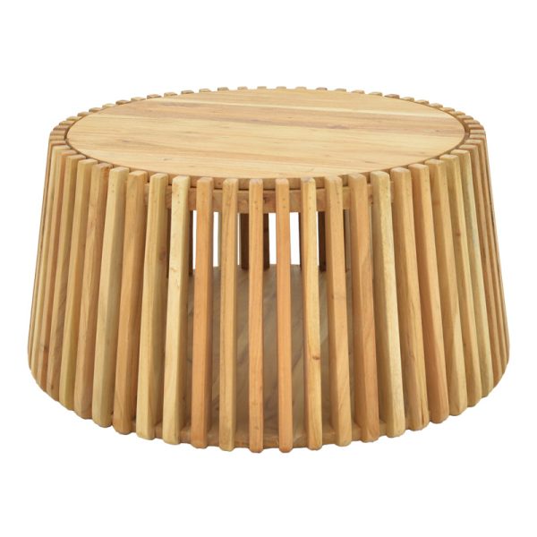 376 000005 Table with storage space Nesta pakoworld acacia wood in natural shade Φ70x33cmIndoor furniture > Coffee tables