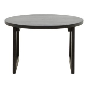 376 000006 2 Tamarind pakoworld table mango wood-natural rattan in black shade Φ65x40cmIndoor furniture > Coffee tables