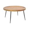 376 000010 Dining table Natali-Parker pakoworld set of 3 pcs MDF white-natural legs 80x80x76cmIndoor furniture > Dinning sets