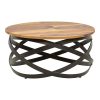 376 000011 Volino pakoworld table solid sheesham wood in walnut shade 90x60x40cmIndoor furniture > Coffee tables