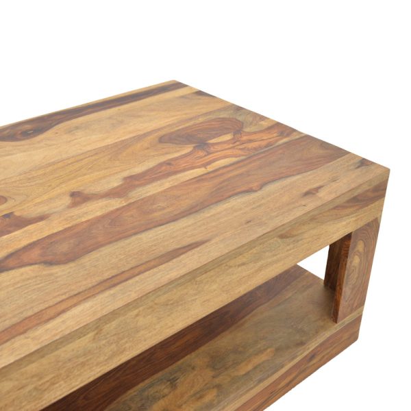 376 000013 4 Volino pakoworld table solid sheesham wood in walnut shade 90x60x40cmIndoor furniture > Coffee tables