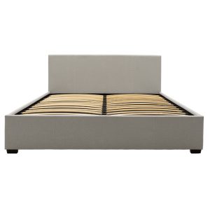 006 000030 3 Double bed Norse pakoworld with storage in grey fabric 160x200cmIndoor furniture > Beds
