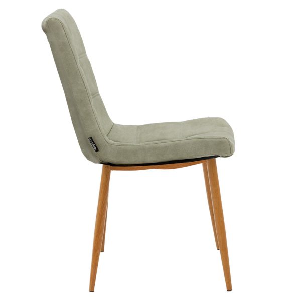029 000164 2 Chair Nola pakoworld pu gray antique-natural legIndoor furniture > Chairs