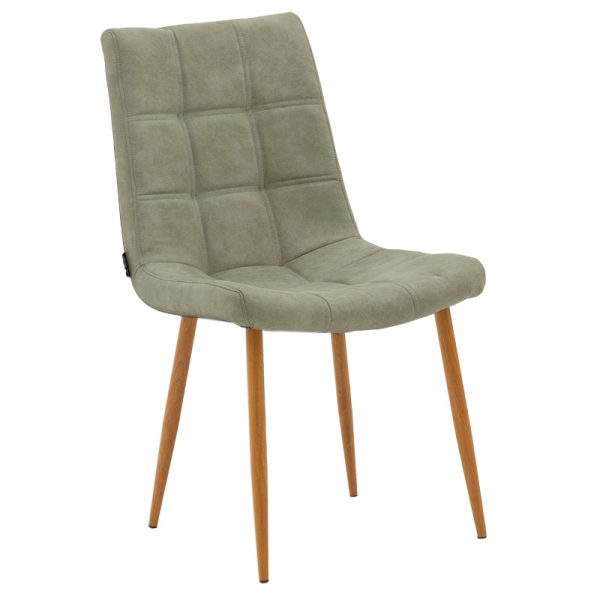 029 000164 Chair Nola pakoworld pu gray antique-natural legIndoor furniture > Chairs