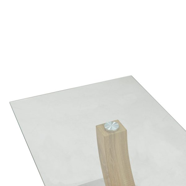 029 000238 4 Table Kasmora pakoworld natural wood-glass 110x60x45cmIndoor furniture > Coffee tables