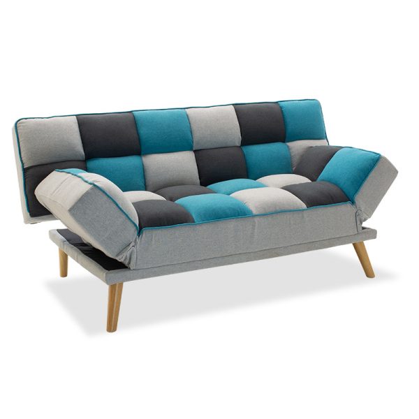 035 000026 3 seater sofa-bed Andy pakoworld fabric multicolored 177x91x86cmIndoor furniture > Sofas