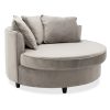 035 000038 Armchair-sofa pakoworld sofa round in rotten apple velvet 123x120x85cmIndoor furniture > Sofas