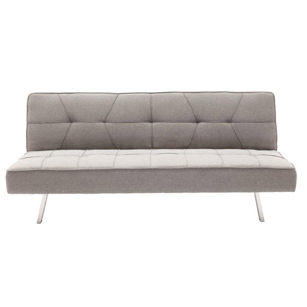 035 000061 2 3 seater sofa-bed Travis pakoworld with fabric in gray color 175x83x74cmIndoor furniture > Sofas