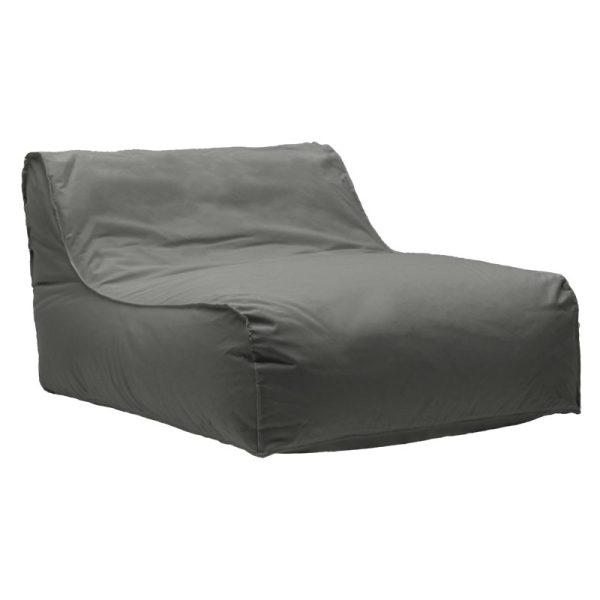 056 000092 Leandro pakoworld waterproof bean bag-lounger in dark grey colorIndoor furniture > Bean Bags