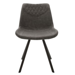 058 000014 2 Chair Orca pakoworld metal black pu anthraciteIndoor furniture > Chairs
