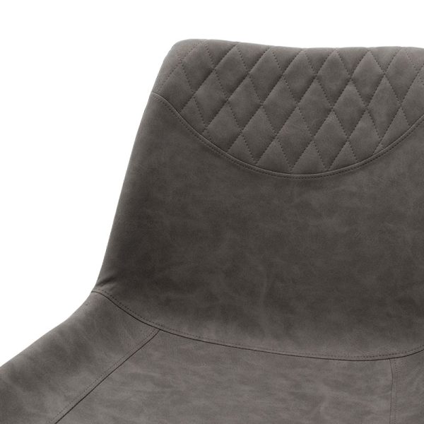 058 000014 4 Chair Orca pakoworld metal black pu anthraciteIndoor furniture > Chairs