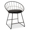 058 000020 Cora pakoworld stool dark red velvet - golden metal 40x40x42cmIndoor furniture > Stools
