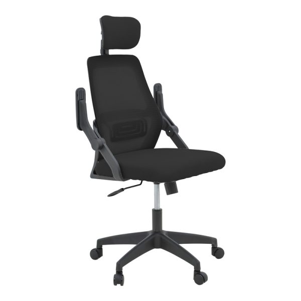 069 000088 3 Office chair Peja pakoworld fabric mesh black 58x60x107-117cmOffice furniture > Labor office chairs