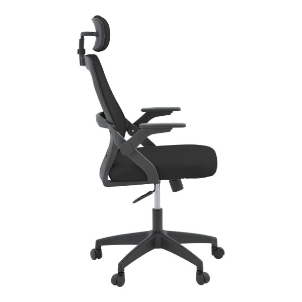 069 000088 4 Office chair Peja pakoworld fabric mesh black 58x60x107-117cmOffice furniture > Labor office chairs