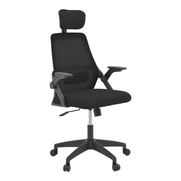 069 000088 Office chair Peja pakoworld fabric mesh black 58x60x107-117cmOffice furniture > Labor office chairs
