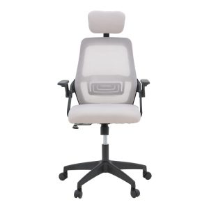069 000089 4 Office chair Peja pakoworld fabric mesh grey-beige and black frame 58x60x107-117cmOffice furniture > Labor office chairs