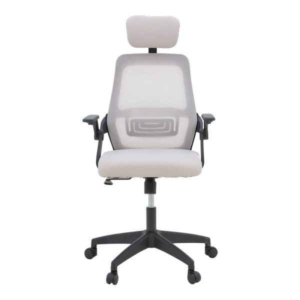 069 000089 4 Office chair Peja pakoworld fabric mesh grey-beige and black frame 58x60x107-117cmOffice furniture > Labor office chairs