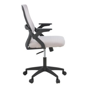 069 000093 2 Office chair Reji pakoworld fabric mesh grey-beige and black frame 58x60x89-99cmOffice furniture > Labor office chairs
