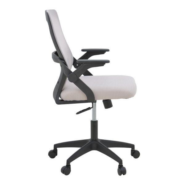069 000093 2 Office chair Reji pakoworld fabric mesh grey-beige and black frame 58x60x89-99cmOffice furniture > Labor office chairs