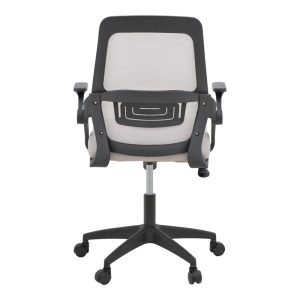 069 000093 4 Office chair Reji pakoworld fabric mesh grey-beige and black frame 58x60x89-99cmOffice furniture > Labor office chairs