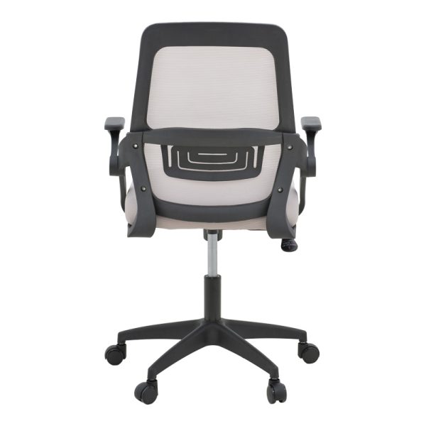 069 000093 4 Office chair Reji pakoworld fabric mesh grey-beige and black frame 58x60x89-99cmOffice furniture > Labor office chairs