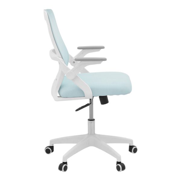 069 000095 2 Office chair Reji pakoworld fabric mesh light blue -frame white 58x60x89-99cmOffice furniture > Office chair for children