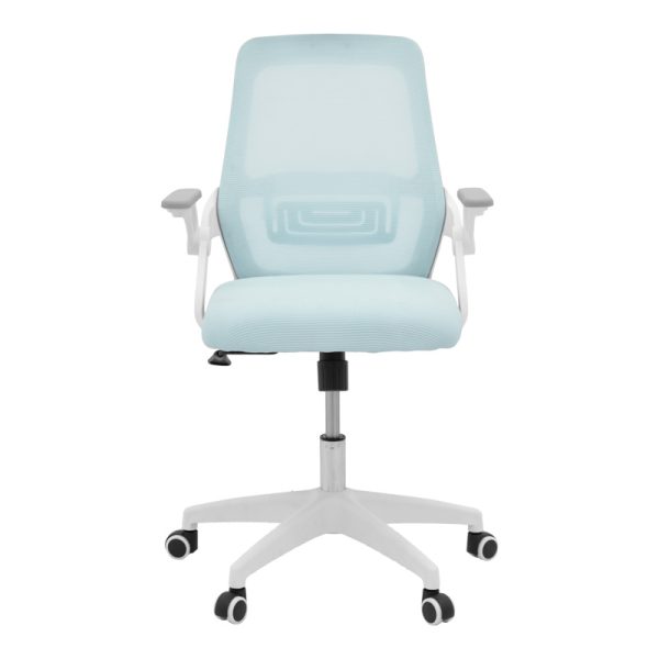 069 000095 3 Office chair Reji pakoworld fabric mesh light blue -frame white 58x60x89-99cmOffice furniture > Office chair for children