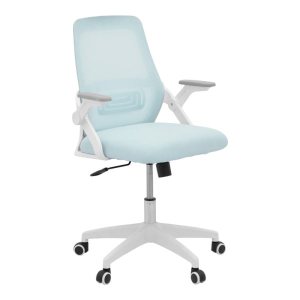 069 000095 Office chair Reji pakoworld fabric mesh light blue -frame white 58x60x89-99cmOffice furniture > Office chair for children