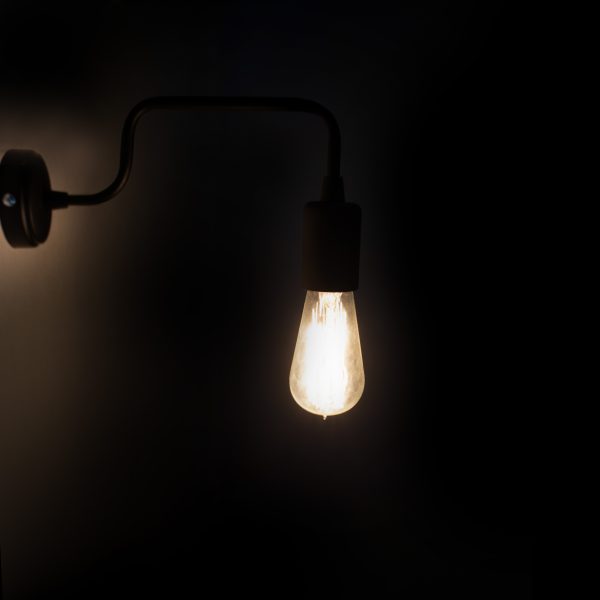 071 000664 2 scaled Wall lamp PWL-0053 pakoworld Ε27 black color 28x4x11cmLighting > Scones