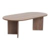 071 001604 Edina pakoworld mdf extendable table in sonoma color with black metal legs 130-170x130x75cmIndoor furniture > Dining Tables