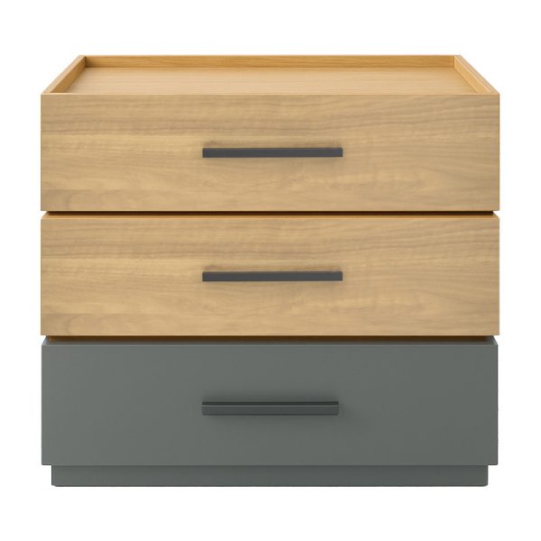 072 000107 2 Sonlen pakoworld mdf bedside table in sonoma-charcoal shade 60x40x66cmIndoor furniture > Bedside tables