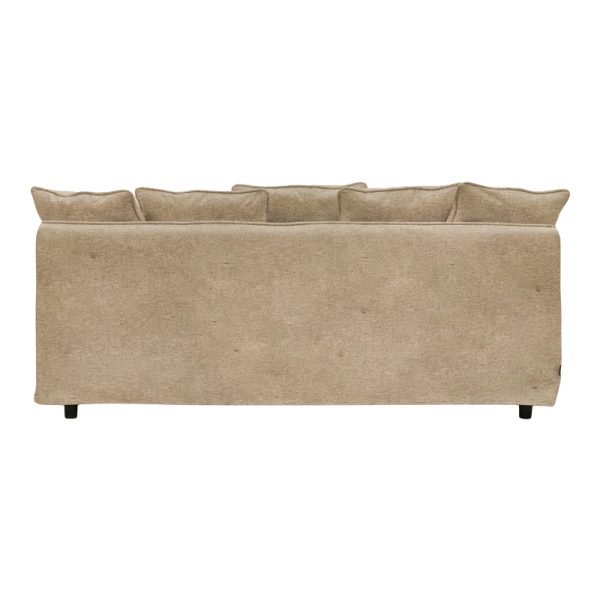 074 000023 2 3-seater sofa Interest pakoworld beige fabric with five pillows 196x85x90cmIndoor furniture > Sofas