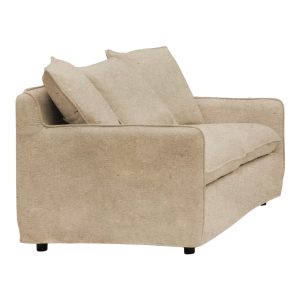 074 000023 3 3-seater sofa Interest pakoworld beige fabric with five pillows 196x85x90cmIndoor furniture > Sofas