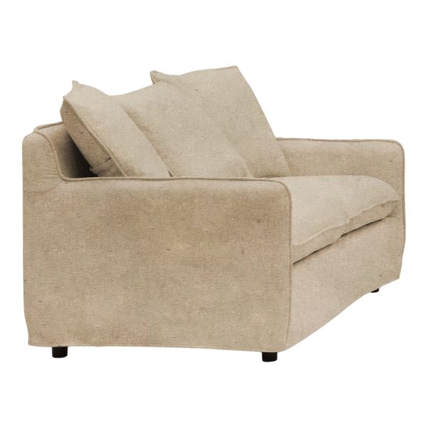 074 000023 3 3-seater sofa Interest pakoworld beige fabric with five pillows 196x85x90cmIndoor furniture > Sofas
