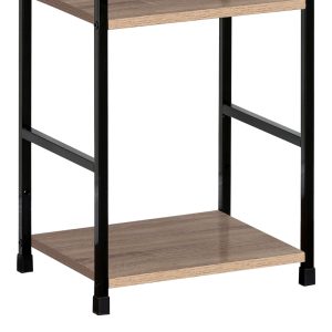 085 000019 2 Bookcase-rack Bitok pakoworld oak-black steel 29x23.5x80cmIndoor furniture > Home organization > Kitchen > Shelves