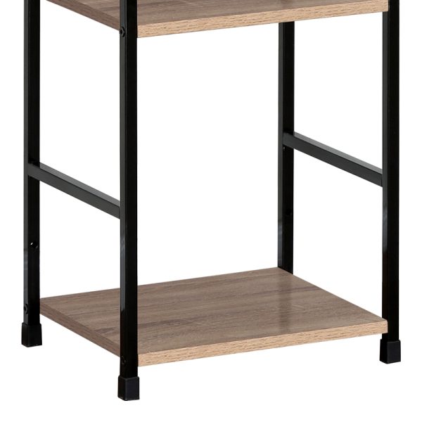 085 000019 2 Bookcase-rack Bitok pakoworld oak-black steel 29x23.5x80cmIndoor furniture > Home organization > Kitchen > Shelves