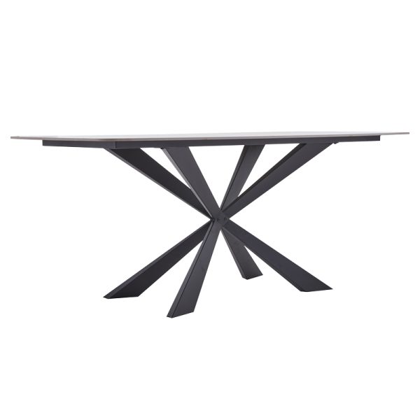 101 000090 2 Viano table pakoworld sintered stone light gray-black 180x85x76cmIndoor furniture > Dining Tables