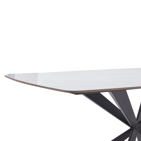101 000090 3 Viano table pakoworld sintered stone light gray-black 180x85x76cmIndoor furniture > Dining Tables