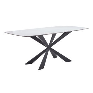 101 000090 Viano table pakoworld sintered stone light gray-black 180x85x76cmIndoor furniture > Dining Tables