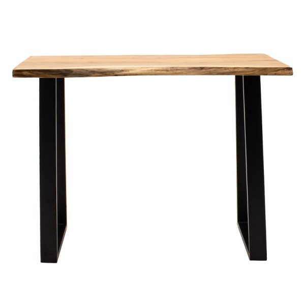 113 000007 3 Bar-console table Miles pakoworld solid wood 4cm natural-foot black 120x53x97cmBOHO CHIC > Other Furnishings