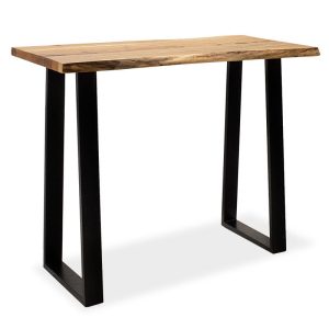 113 000007 Bar-console table Miles pakoworld solid wood 4cm natural-foot black 120x53x97cmBOHO CHIC > Other Furnishings