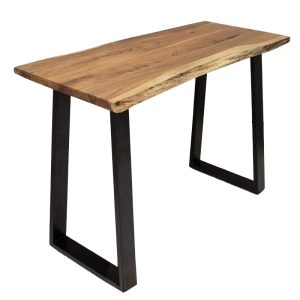 113 000007 4 Bar-console table Miles pakoworld solid wood 4cm natural-foot black 120x53x97cmBOHO CHIC > Other Furnishings