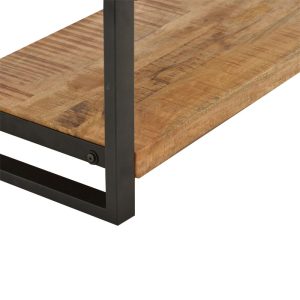 113 000032 4 Coffee table Miles pakoworld solid mango wood nautral-black 100x45x45.5cmBOHO CHIC > Coffee Tables