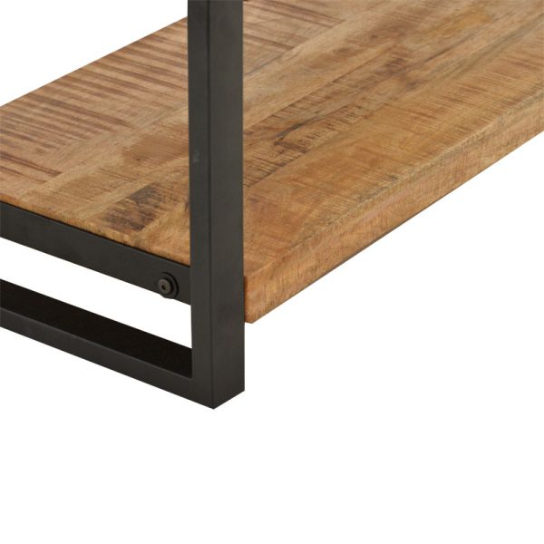 113 000032 4 Coffee table Miles pakoworld solid mango wood nautral-black 100x45x45.5cmBOHO CHIC > Coffee Tables